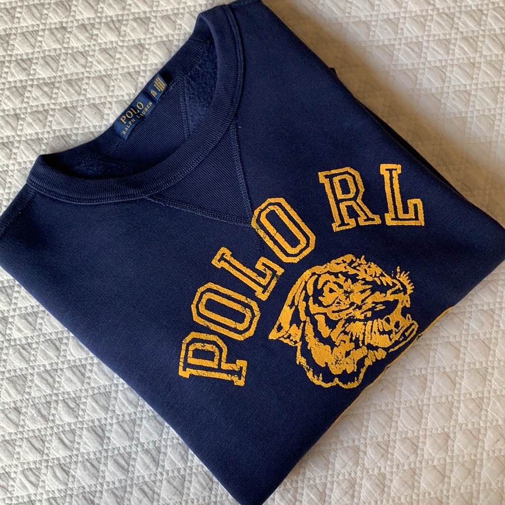 Polo Ralph Lauren Fleece Lined Crewneck Sweatshirt Blue